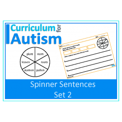 Writing Sentences with Spinners- Science Theme
